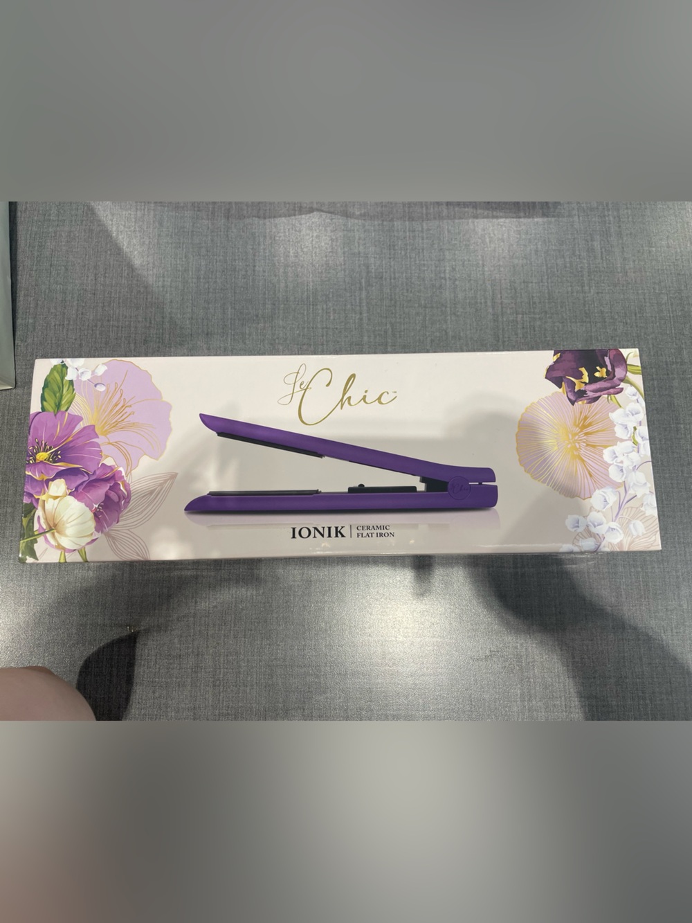 Le Chic Ionik Purple Ceramic Flat Iron - Women's Hair Straightener